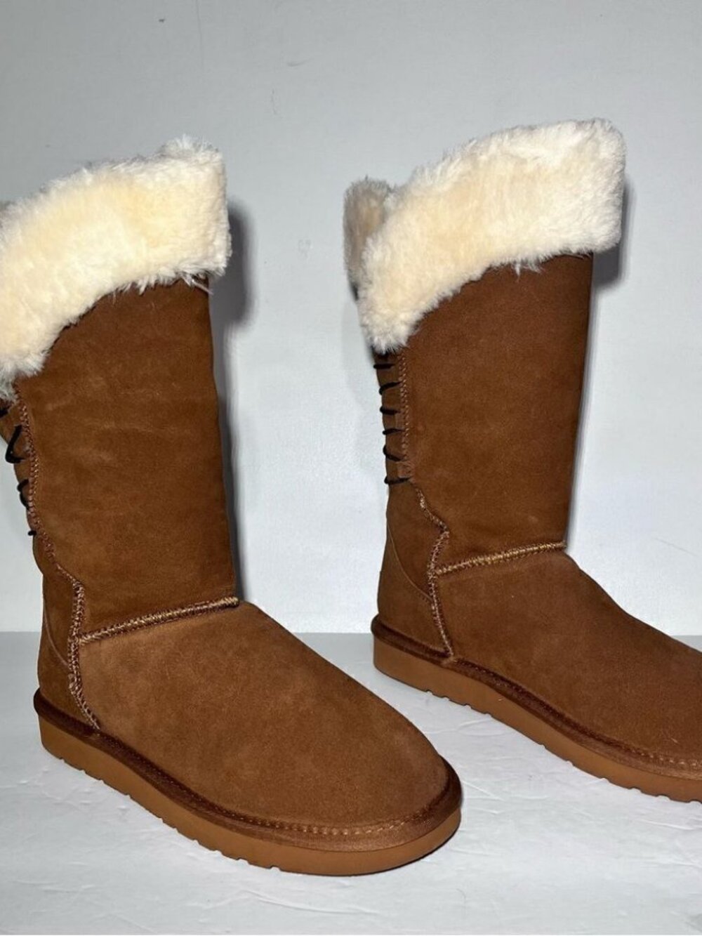 Lamo Celeste Water Resistant Suede Tall Winter Boots